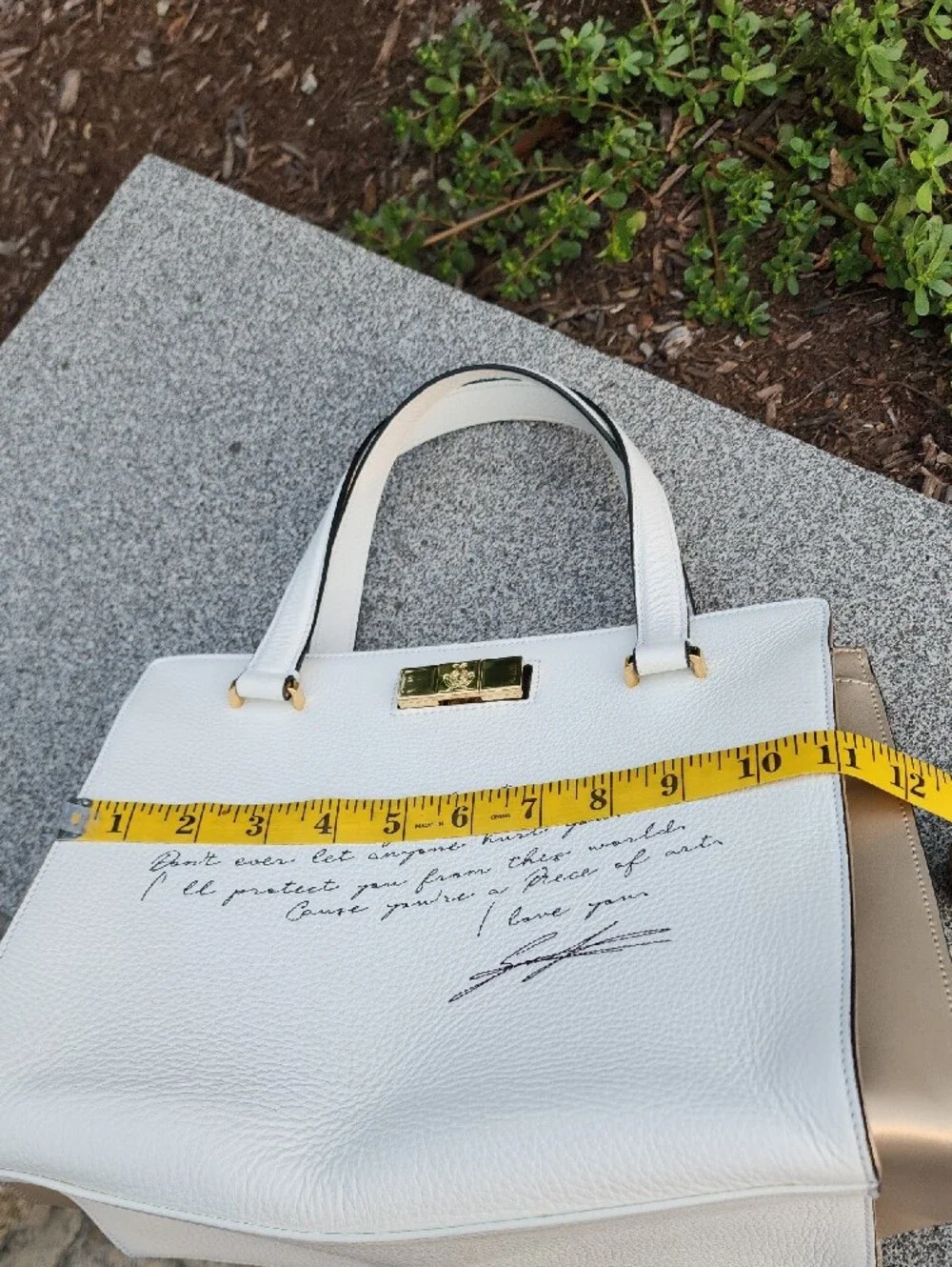 Giancarlo Petriglia Script-Detail Tote Bag Made In Italy